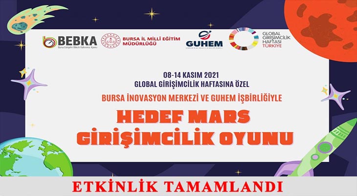 ÖĞRETMENLER İÇİN HEDEF MARS GİRİŞİMCİLİK OYUNU